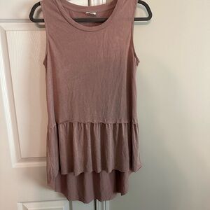 Sleeveless Taupe Top